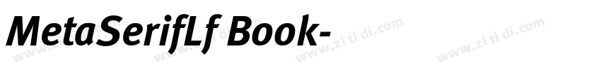 MetaSerifLf Book字体转换